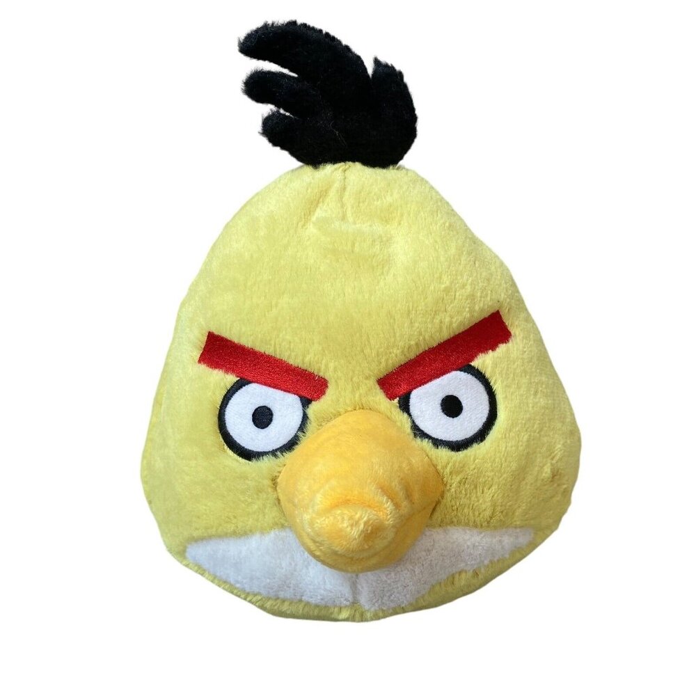 Angry Birds Plush Yellow Chuck Bird No Sound CWT Collection 2010 8"